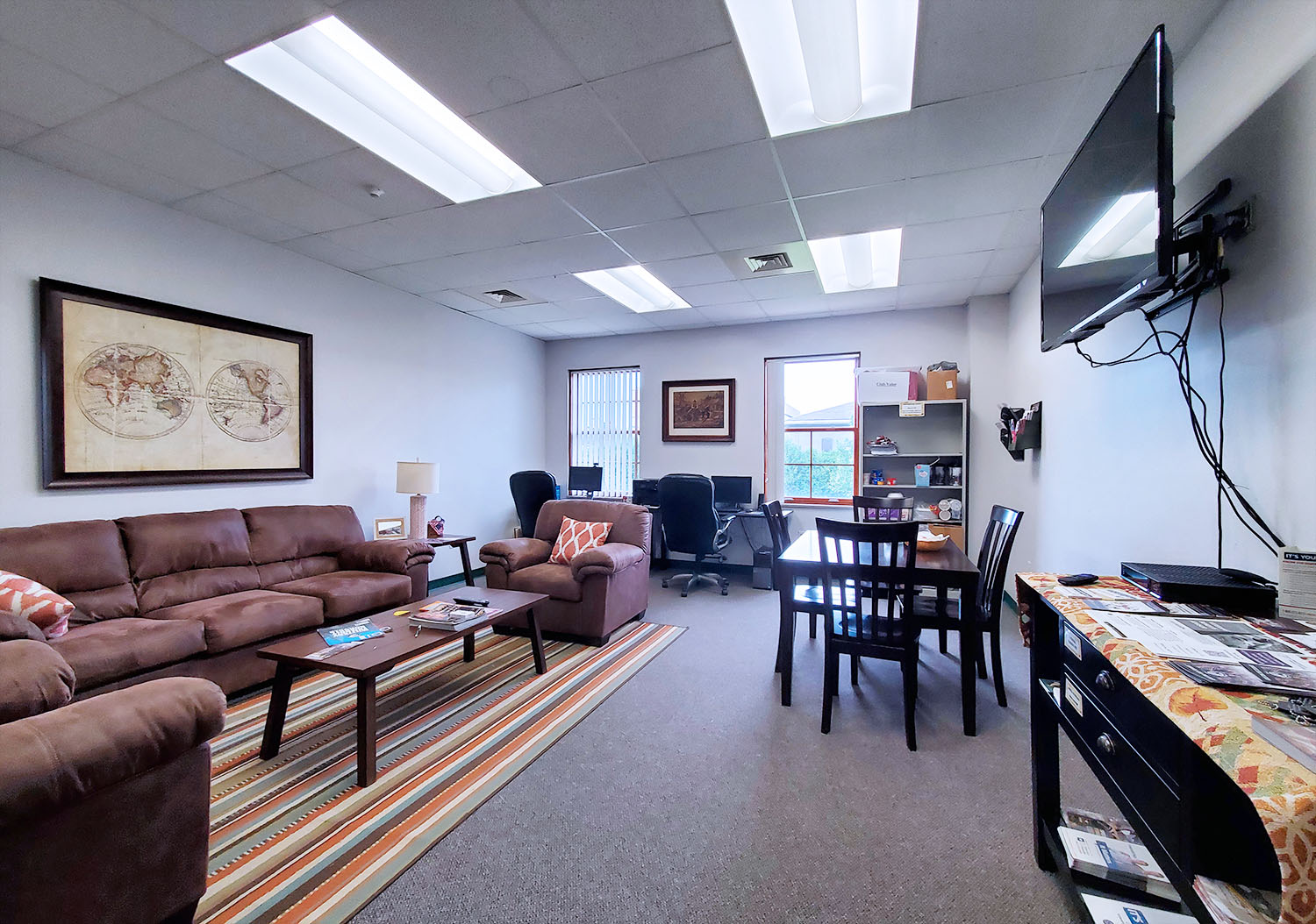 bc体育足球 Cattaraugus County Campus veterans lounge